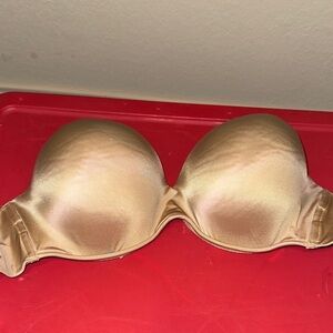 Lane Bryant Cacique Tan/Nude Strapless Bra 36DDD